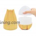 500ml Humidification Cool Mist Humidifier Ultrasonic Aroma Essential Oil Diffuser for Office Home Bedroom Living Room Study Yoga Spa - Wood Grain (Yellow) - B0793RX1XJ